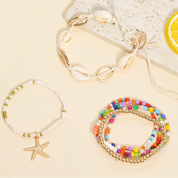 Colorful Shell Bracelet Set - Picture 3 of 4